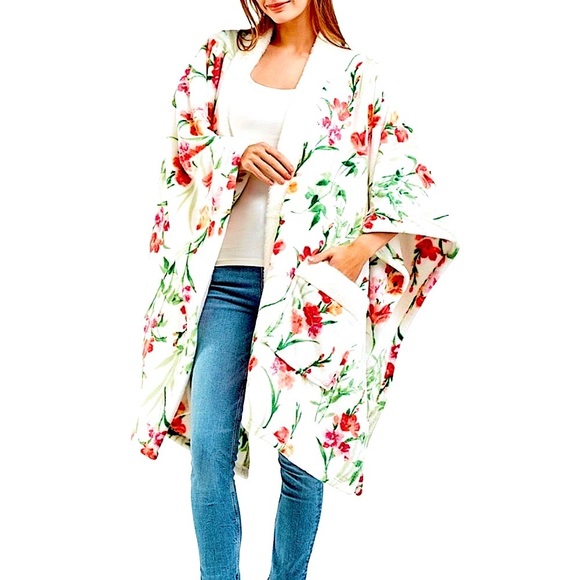 Ergonomics Accessories - Spring Meadow Wrap Coat Robe Indoor Outdoor Design Ergonomically Design Pockets